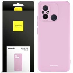 Etui silikonowe Spacecase Silicone Case do Redmi 12C liliowe