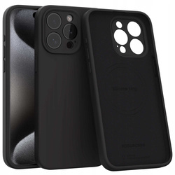 Etui Spacecase Silicone Mag do iPhone 15 Pro Max czarne