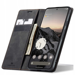 Etui z klapką Spacecase Wallet do Google Pixel 9A czarne