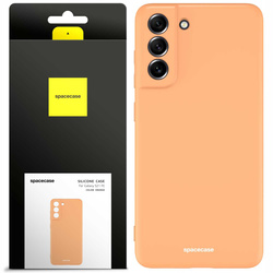 Etui silikonowe Spacecase Silicone Case do Galaxy S21 FE pomarańczowe