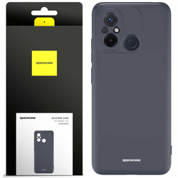 Etui silikonowe Spacecase Silicone Case do Redmi 12C czarne