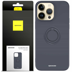 Etui Spacecase Silicone Ring do iPhone 14 Pro Max czarne