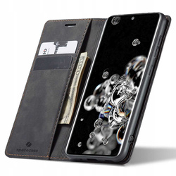 Etui z klapką Spacecase Wallet do Galaxy S20+ czarne
