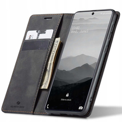 Etui z klapką Spacecase Wallet do Galaxy A71 czarne