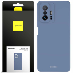 Etui silikonowe Spacecase Silicone Case do Xiaomi 11T/11T Pro niebieskie