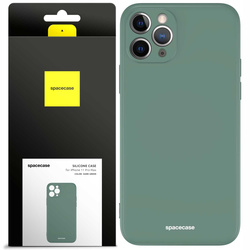 Etui silikonowe Spacecase Silicone Case do iPhone 11 Pro Max ciemno zielone
