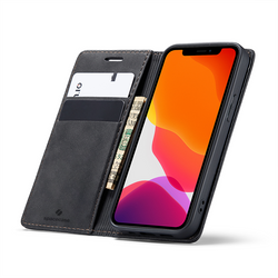 Etui z klapką Spacecase Wallet do iPhone 12/12 Pro czarne