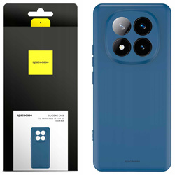 Etui silikonowe Spacecase Silicone Case do Redmi Note 14 Pro+ 5G niebieskie