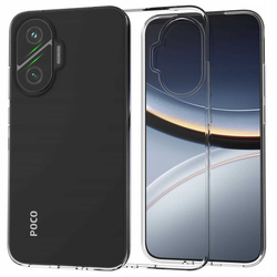 Etui Spacecase Clear Case do Poco F7 5G przezroczyste