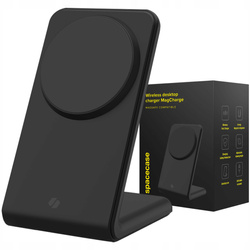 Ładowarka indukcyjna Spacecase MagSafe 15W czarna