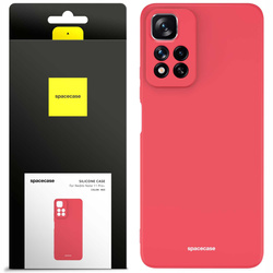 Etui silikonowe Spacecase Silicone Case do Redmi Note 11 Pro+ czerwone