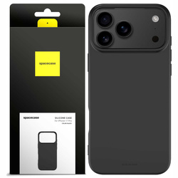 Etui silikonowe Spacecase Silicone Case do iPhone 17 Pro czarne