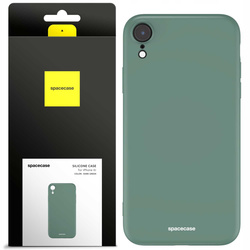 Etui silikonowe Spacecase Silicone Case do iPhone Xr ciemno zielone