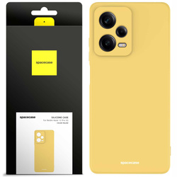 Etui silikonowe Spacecase Silicone Case do Redmi Note 12 Pro 5G żółte