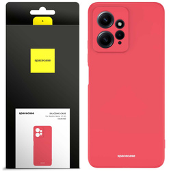 Etui silikonowe Spacecase Silicone Case do Redmi Note 12 4G czerwone