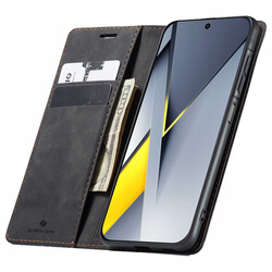 Etui z klapką Spacecase Wallet do Poco F8 Pro czarne