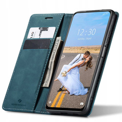 Etui z klapką Spacecase Wallet do Poco M3 Pro/Redmi Note 10 5G niebieskie
