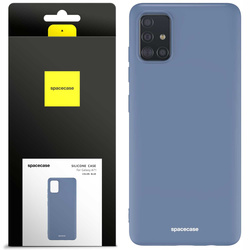 Etui silikonowe Spacecase Silicone Case do Galaxy A71 niebieskie