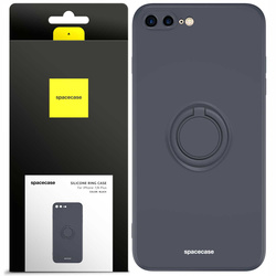 Etui Spacecase Silicone Ring do iPhone 7/8 Plus czarne