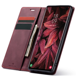 Etui z klapką Spacecase Wallet do Galaxy S10+ czerwone
