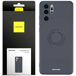Etui Spacecase Silicone Ring do Huawei P30 Pro czarne