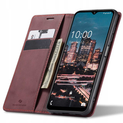 Etui z klapką Spacecase Wallet do Galaxy A14 5G czerwone