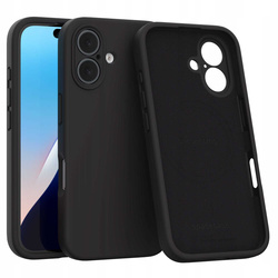 Etui Spacecase Silicone Mag do iPhone 16 czarne