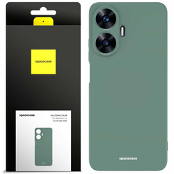 Etui silikonowe Spacecase Silicone Case do Realme C55 ciemno zielone