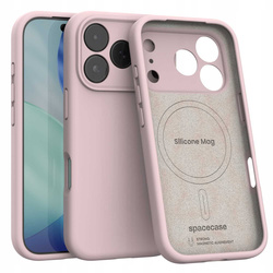 Etui Spacecase Silicone Mag do iPhone 17 Pro Max różowe