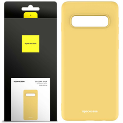 Etui silikonowe Spacecase Silicone Case do Galaxy S10+ żółte