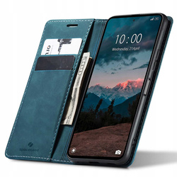 Etui z klapką Spacecase Wallet do Redmi Note 12 4G niebieskie
