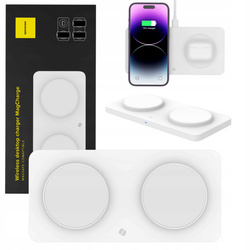 Ładowarka indukcyjna Spacecase MagSafe Dual biała