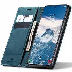 Etui z klapką Spacecase Wallet do Galaxy S24+ niebieskie