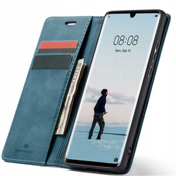 Etui z klapką Spacecase Wallet do Huawei P30 Pro niebieskie