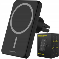 Uchwyt samochodowy Spacecase MagSafe z ładowarką indukcyjną 15W do iPhone