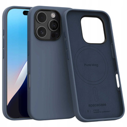 Etui Spacecase Pure Mag do iPhone 16 Pro granatowe